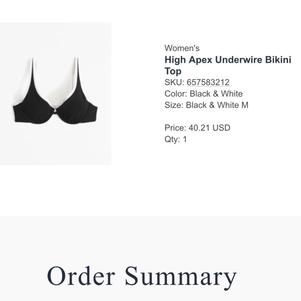 Abercrombie Bikini Top and Bottom